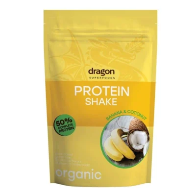 Bột protein Shake chuối và dừa hữu cơ Dragon Superfoods