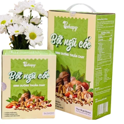 Bột ngũ cốc dinh dưỡng thuần chay Behapy 450gr và 900gr