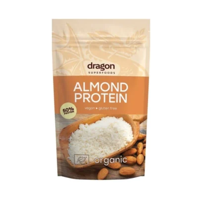 Bột protein hạnh nhân hữu cơ Dragon Superfoods 200gr