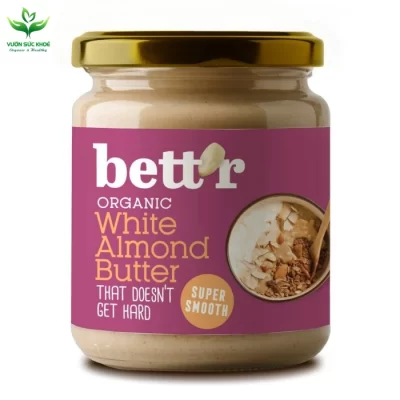 Bơ hạnh nhân trắng đã bóc vỏ hữu cơ 250Gr