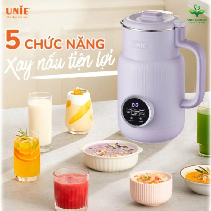 5 chức năng xay nấu tiện lợi từ Máy làm sữa hạt Unie UBM08