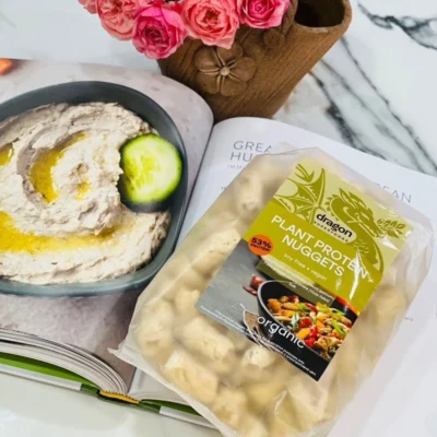 Nuggets Protein các đậu có kết cấu Dragon Superfoods được tạo nên từ protein đậu và protein faba