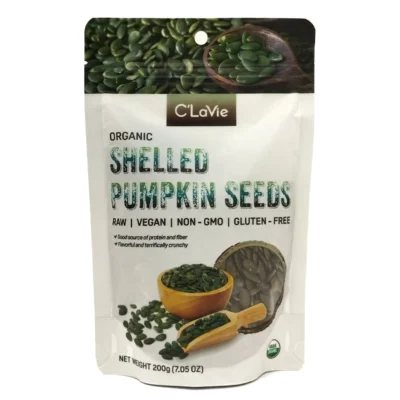 Hạt bí hữu cơ đã tách vỏ 200gr - C'LaVie
